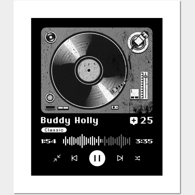 Buddy Holly ~ Vintage Turntable Music Wall Art by SecondLife.Art